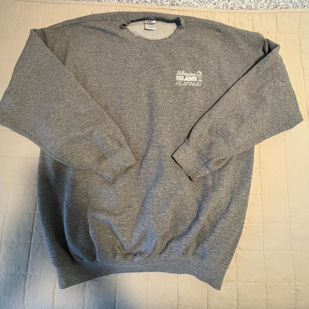 Grey crew neck